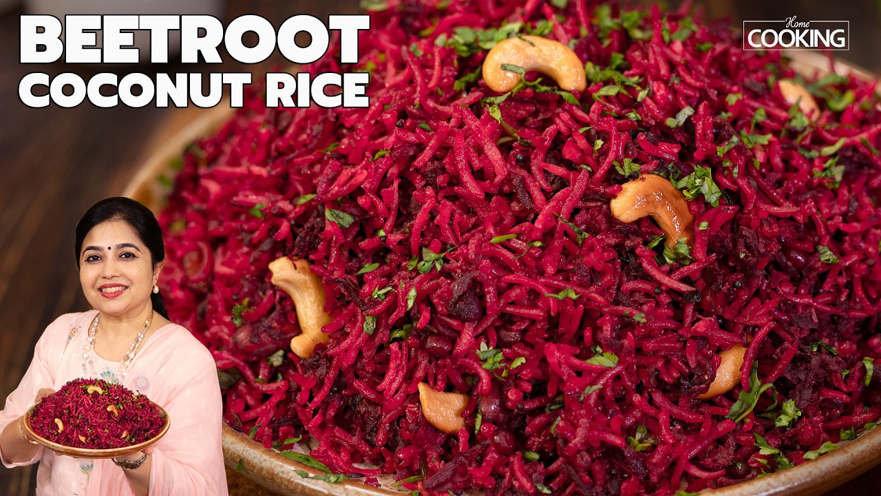Beetroot Coconut Rice | One Pot Meals | Variety Rice | Lunch Box Recipes