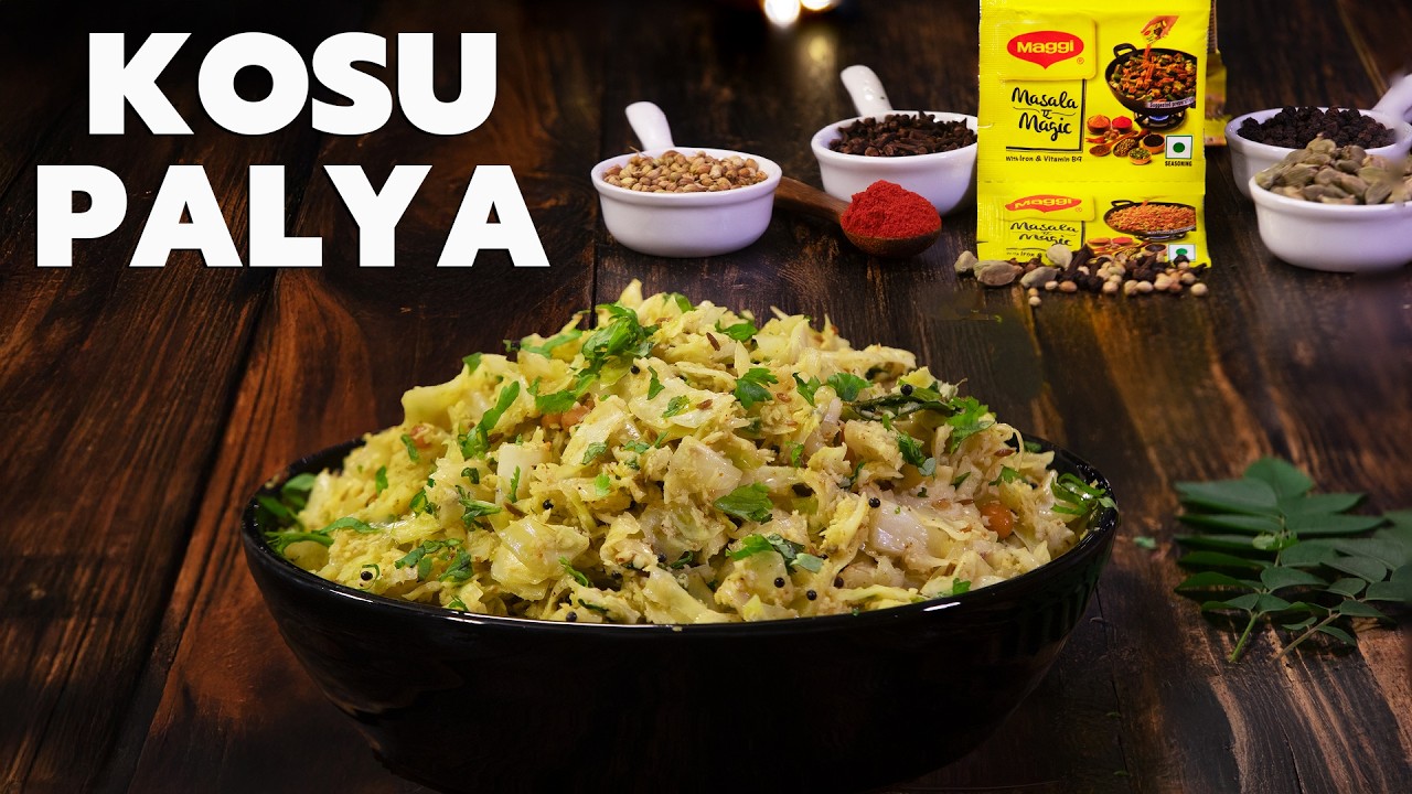 5 Minute MAGIC Cabbage Palya with MAGGI Masala-ae-Magic