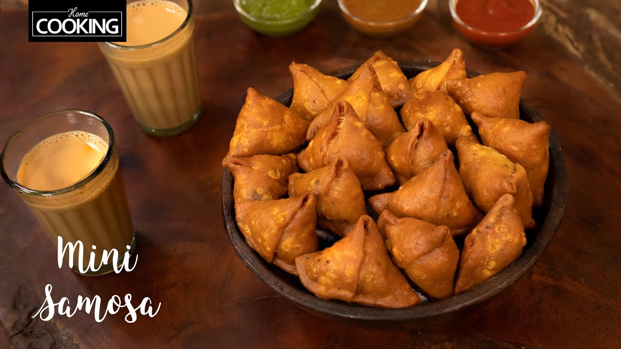 Mini Samosa || Potato stuffed mini Samosa || Indian Street Food Tea Time Snacks ||@HomeCookingShow