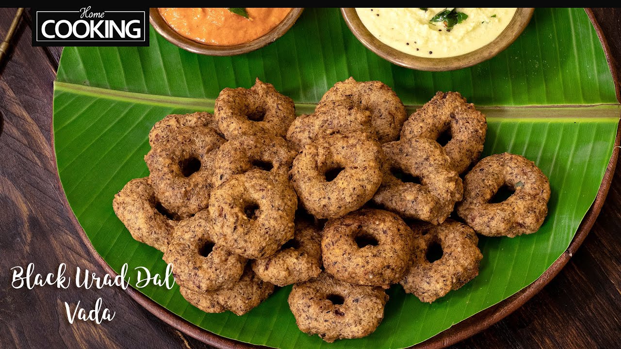 Black Moong Dal Vada | Breakfast Recipes | Healthy Snacks Recipes | Medu Vada Recipe | Ulunthu Vadai