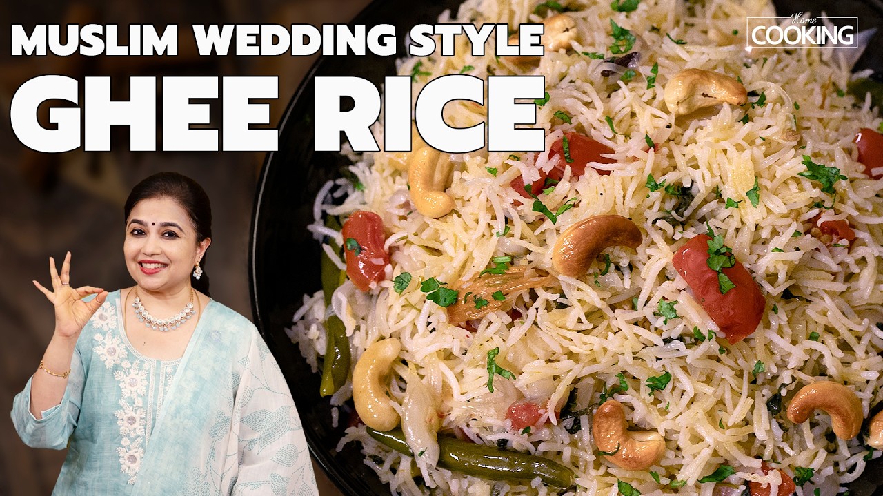 Muslim Wedding Style Ghee Rice | Bhai Veetu Neychoru | One Pot Meals | Easy Lunch Recipe