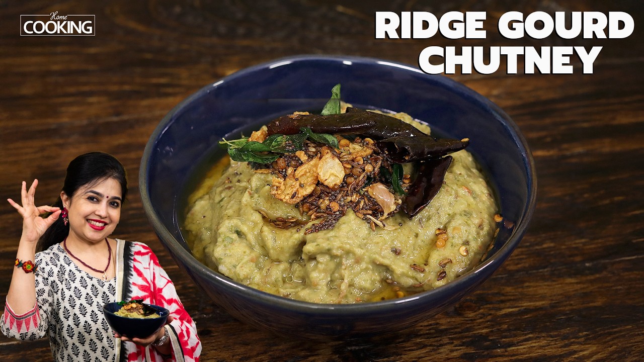 Ridge Gourd Chutney | Andhra Style Pachadi | Quick Side Dish for Rice | Ready in 20 Mins