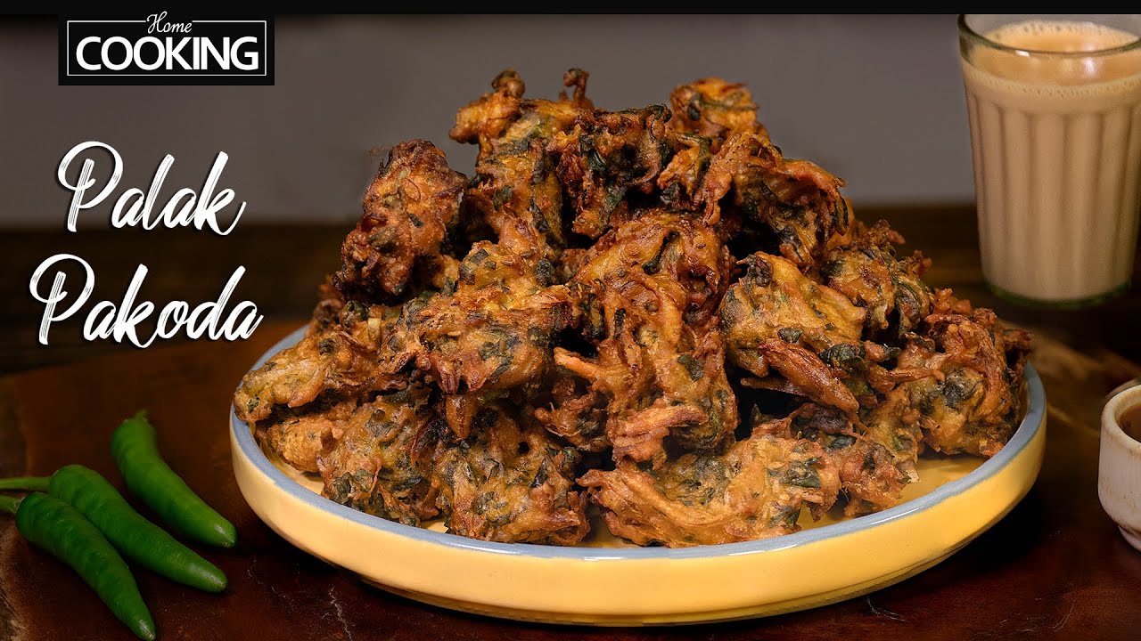 Palak Pakoda Recipe | Crispy Spinach Pakoda | Evening Snacks | Pakora Recipe | Quick Tea Time Snacks