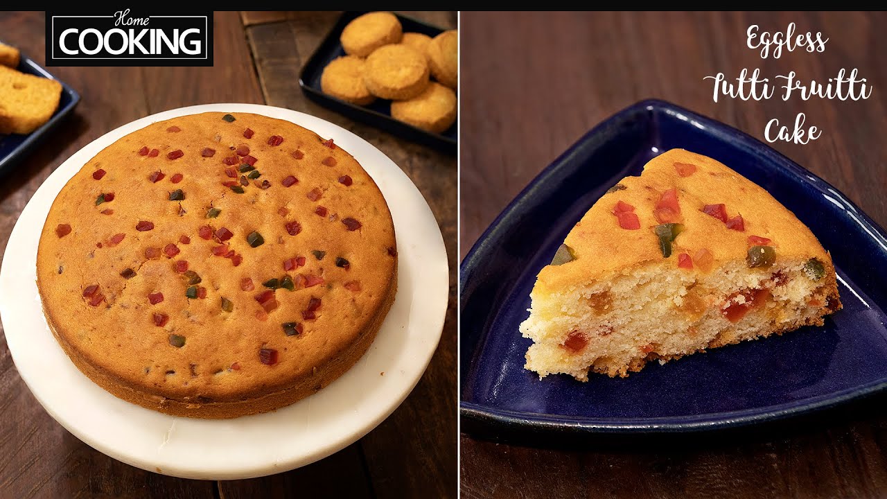 Eggless Tutti Frutti Cake | How to make eggless Tutti Frutti cake ? || Cake Recipes @HomeCookingShow