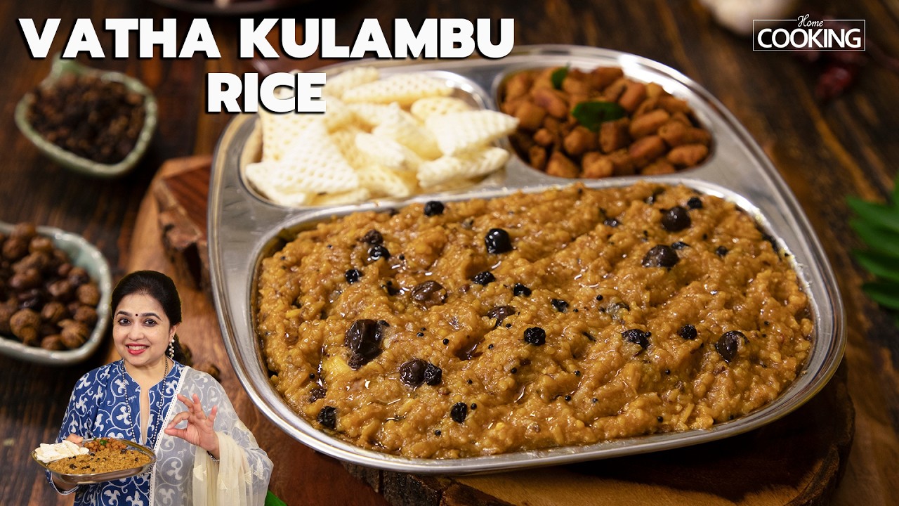 Vatha Kulambu Rice | One Pot Vatha Kulambu Sadam | Perfect for Lunch Box & Travel Food