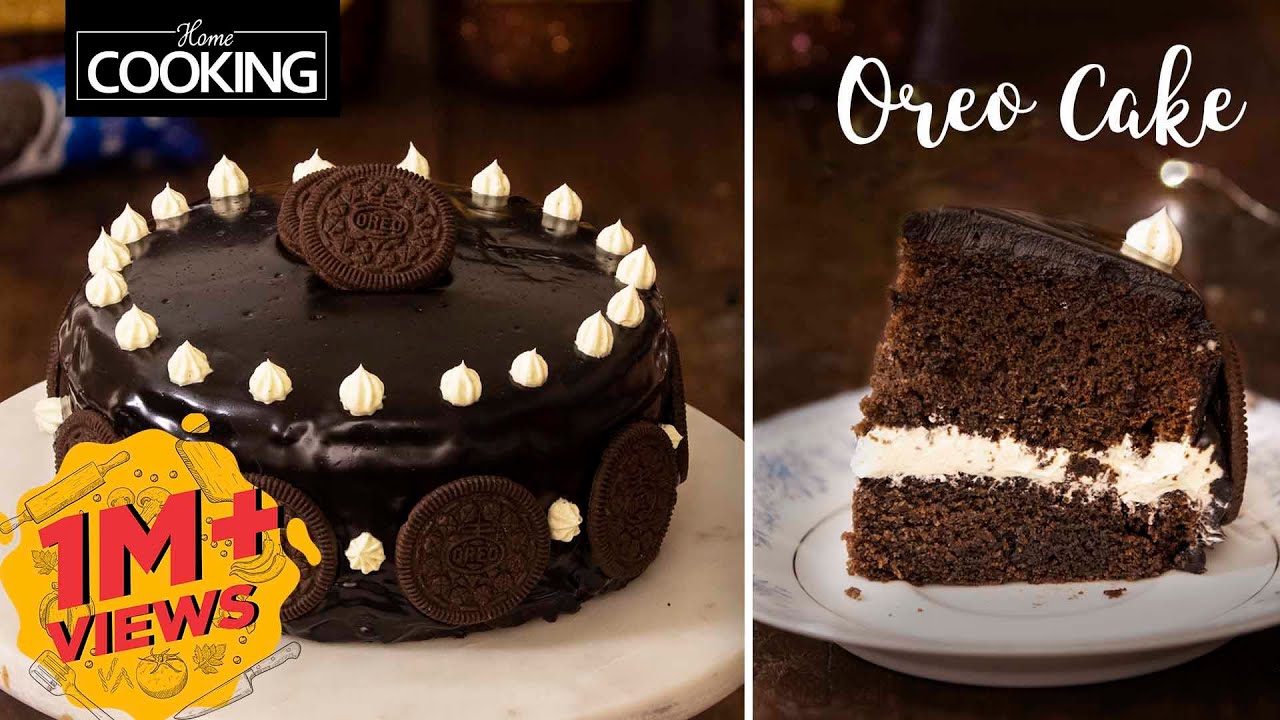 Oreo Cake | Oreo Biscuit Chocolate Cake | Eggless Cake | Oreo Cream Frosting | Chocolate Fudge Cake