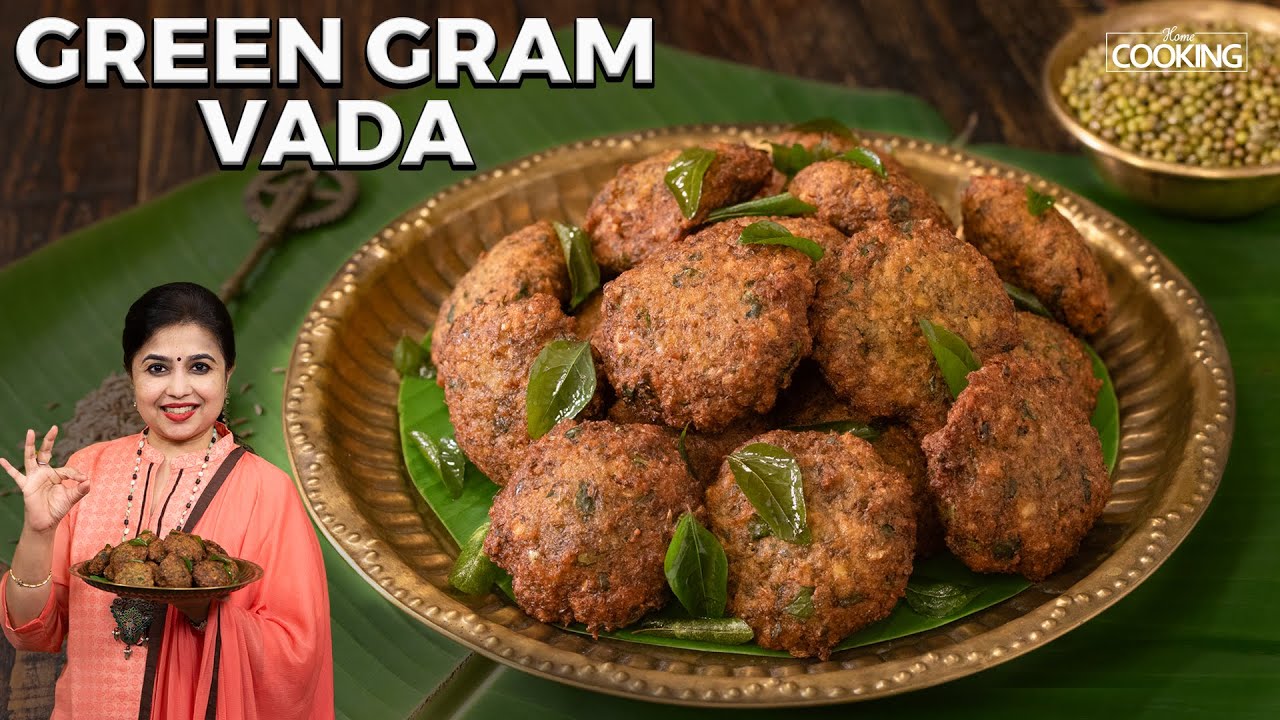 Green Gram vada Recipe | Healthy Snacks | Pesara Garelu | Evening Snacks Recipe | Moong Dal Recipe