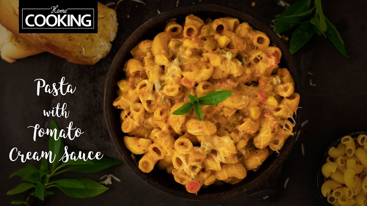 Pasta with Tomato Cream Sauce | Easy Pasta Recipes | Kids Recipes | Creamy Macaroni Pasta