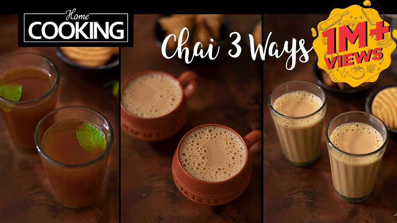 Chai 3 ways | Kattan Chai | Masala Chai | Ginger Cardamom Tea