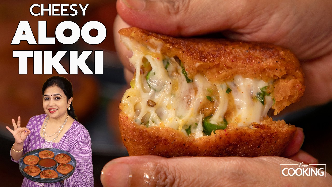 Cheesy Aloo Tikki | Potato Cheese Cutlet | Evening Snacks