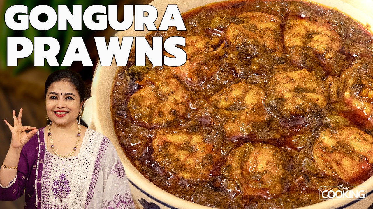 Gongura Prawns | Andhra Special Prawn Curry | Best Side Dish for Rice | Sea Food