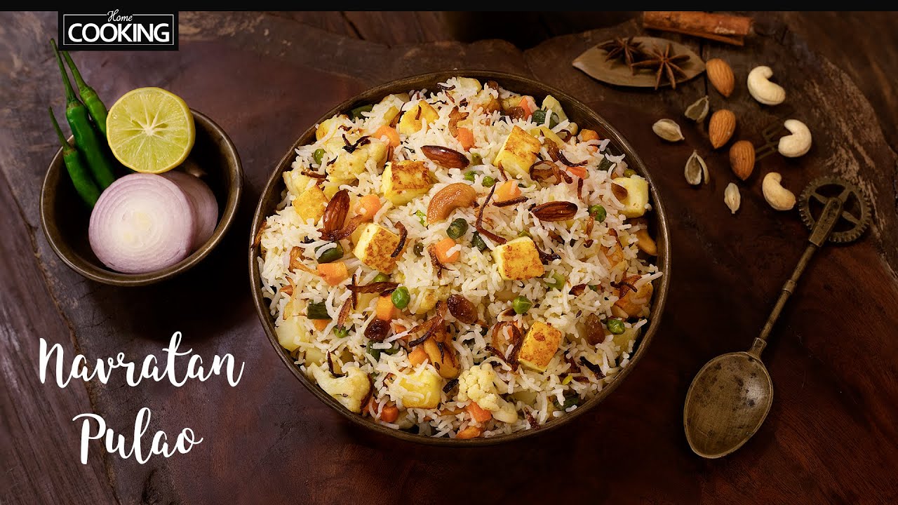Navratan Pulao | Pulao Recipes | Paneer Recipes | Rice Recipes | Lunch Recipes | Healthy Recipes