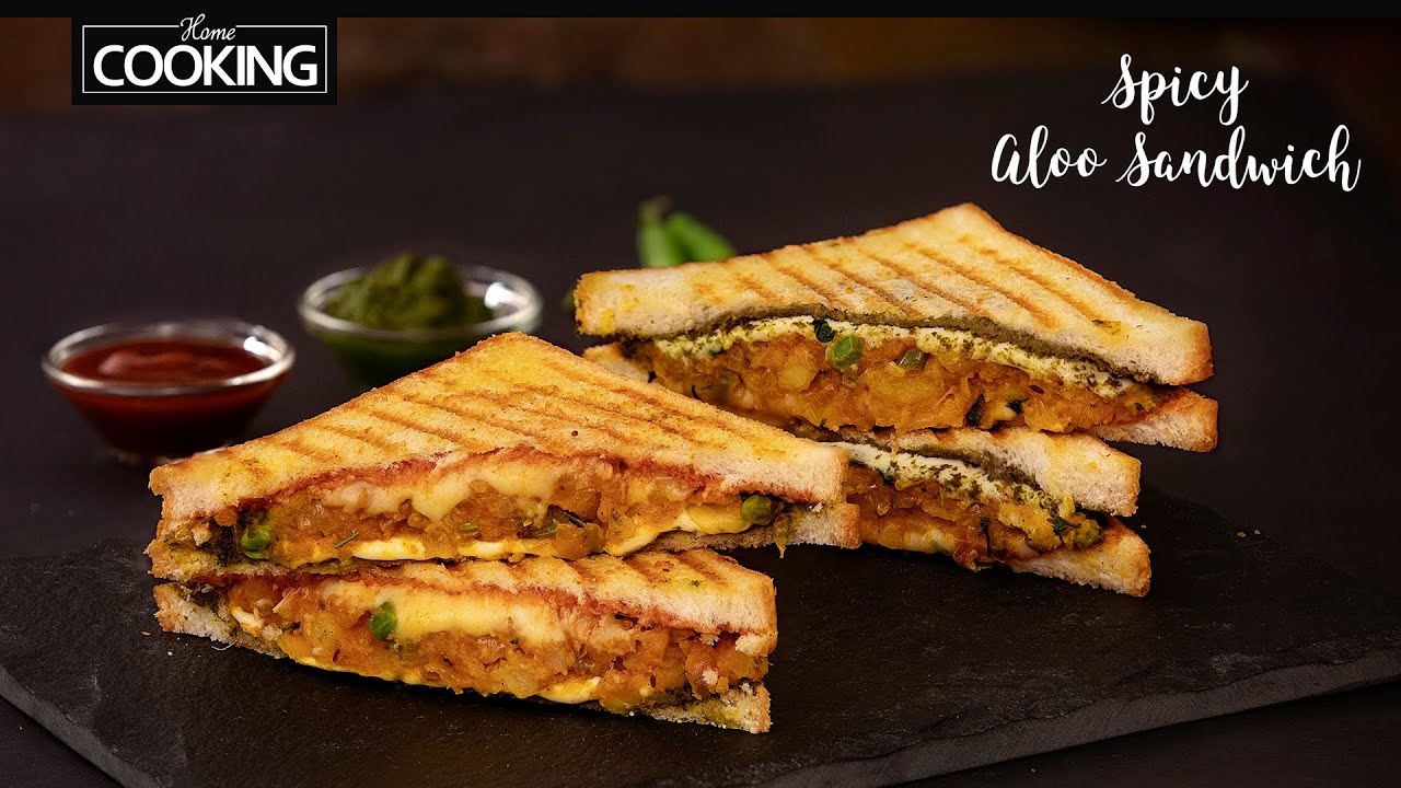 Spicy Aloo Sandwich | Potato Cheese Sandwich | Easy Breakfast Recipes | Kids Snacks Recipes