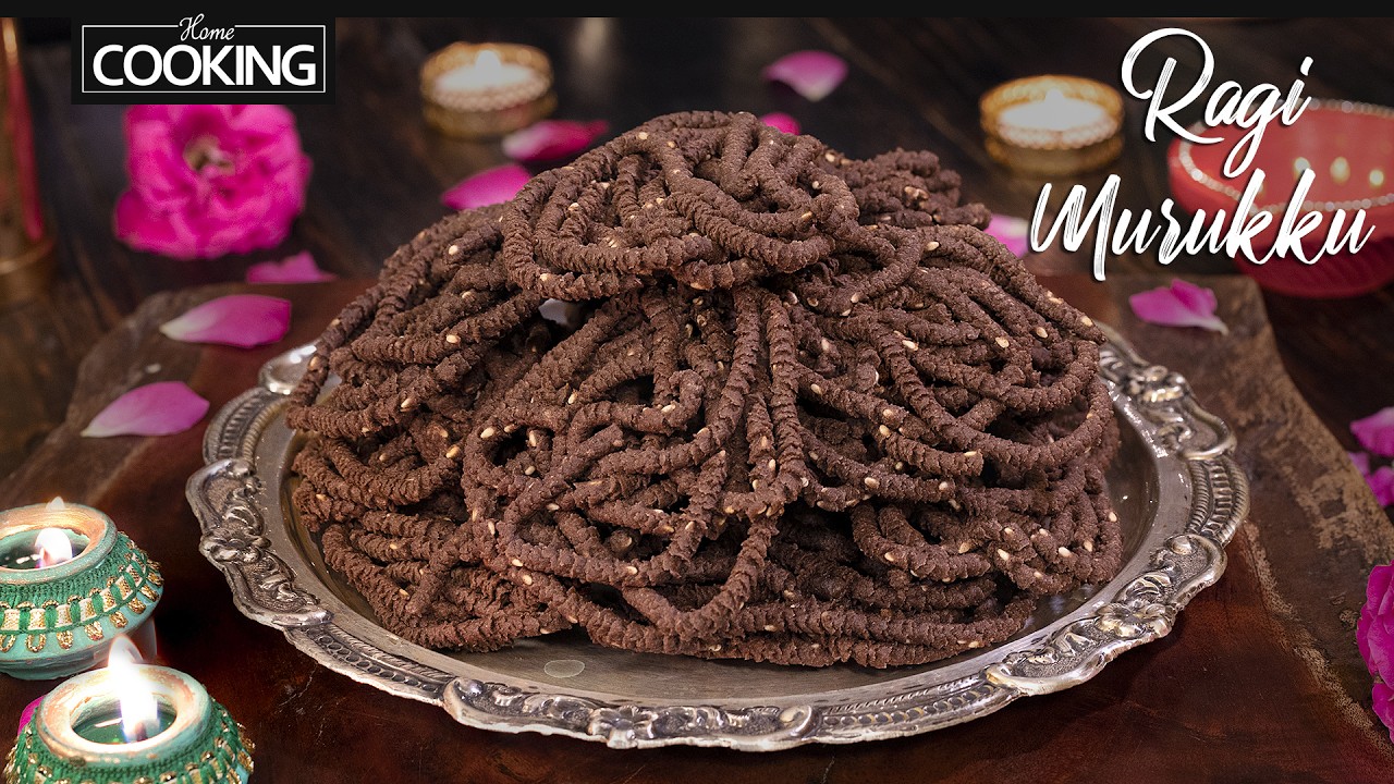 Ragi Murukku Recipe | Healthy Snacks Recipes | Finger Millet Murukku | Perfect Diwali Snack Ideas