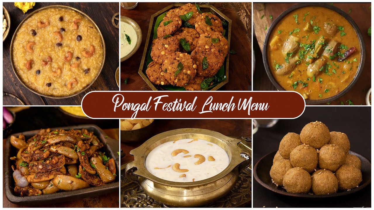 Pongal Special Lunch Menu | Makar Sankranti Recipes | South Indian Lunch Recipes | Pongal Menu