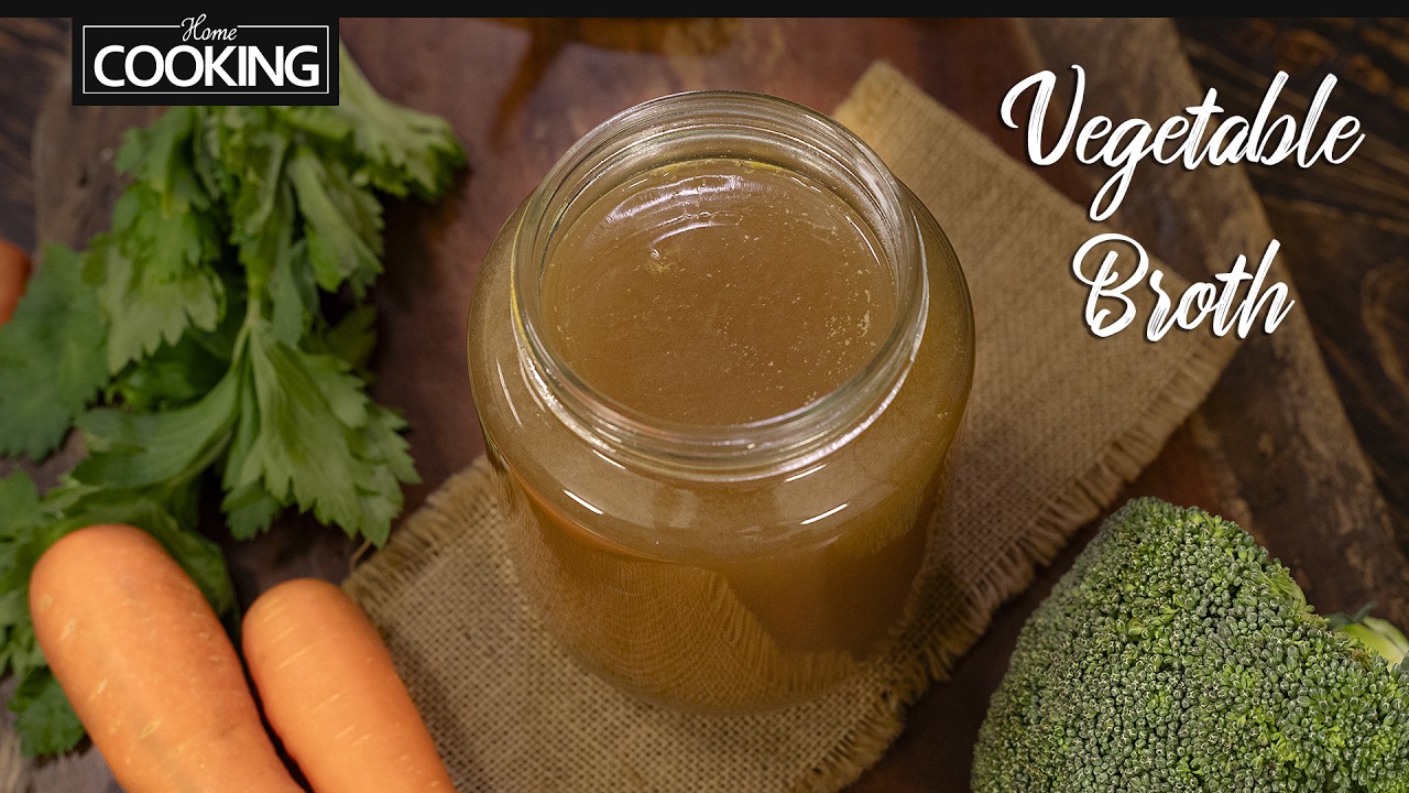 How to Make Vegetable Broth | Vegetable Stock Recipe | Homemade Vegetable Broth