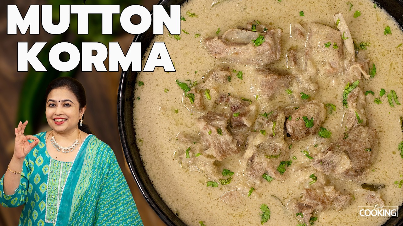 Mutton Korma Recipe | White Mutton Gravy | Perfect Side Dish for Parotta & Idiyappam | Mutton Recipe