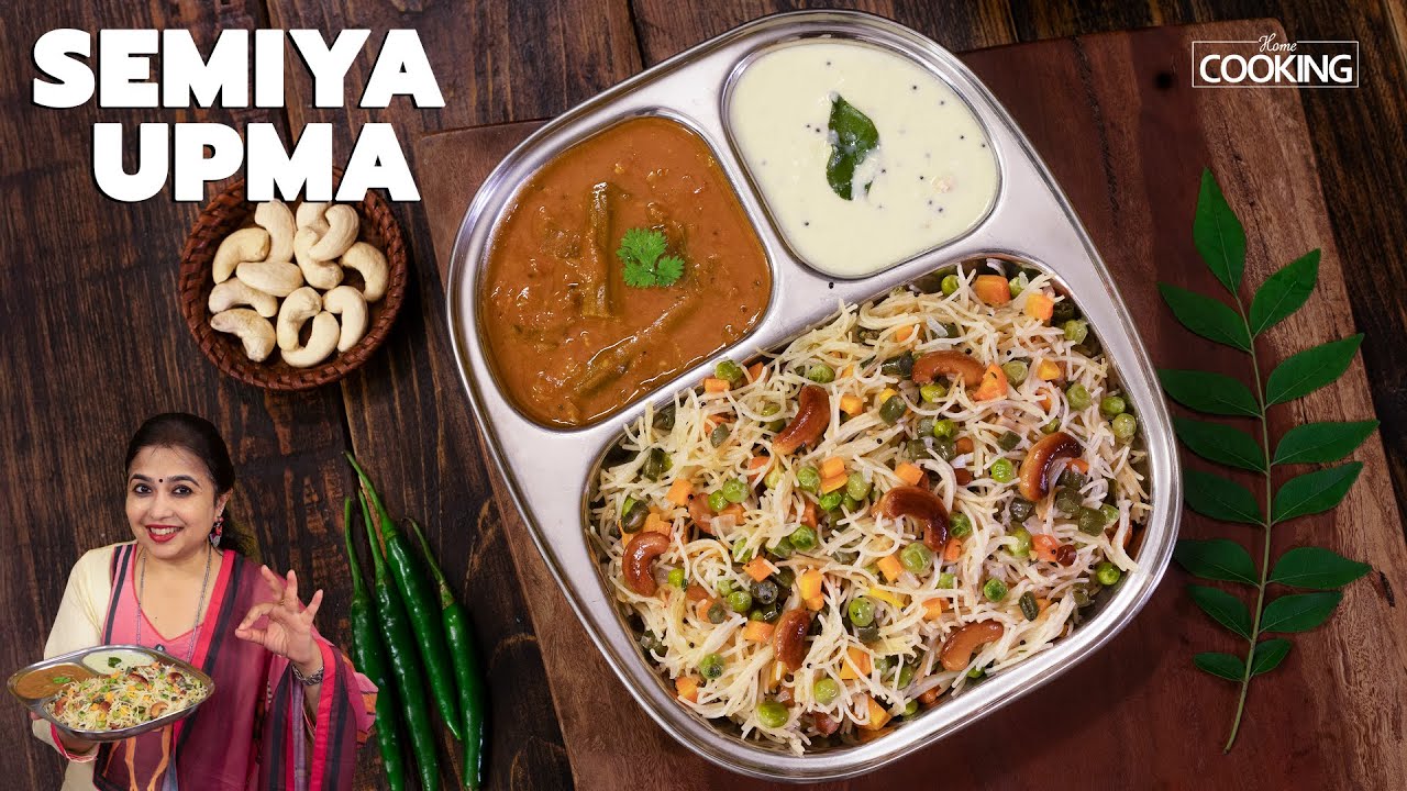 Semiya Upma Recipe | Vermicelli Upma | Quick Breakfast & Tiffin Recipe