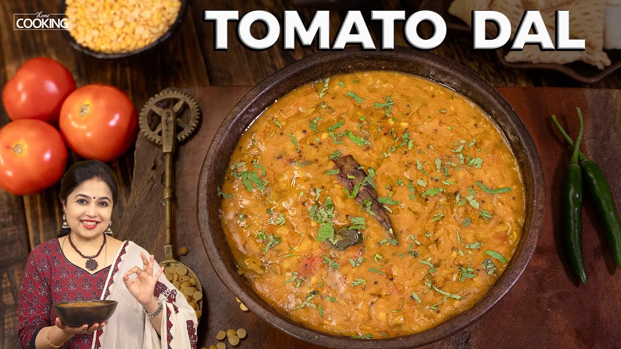 Andhra Style Tomato Pappu | Tomato Dal Recipe | Lunch Recipes | Healthy Recipes | Dal Recipe