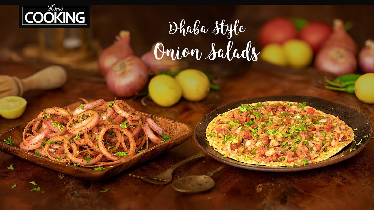 Laccha Onion Salad |  Laccha Pyaz  | Onion Papad Salad | Pyaz Papad Salad | Dhaba Style Salad 2 Ways