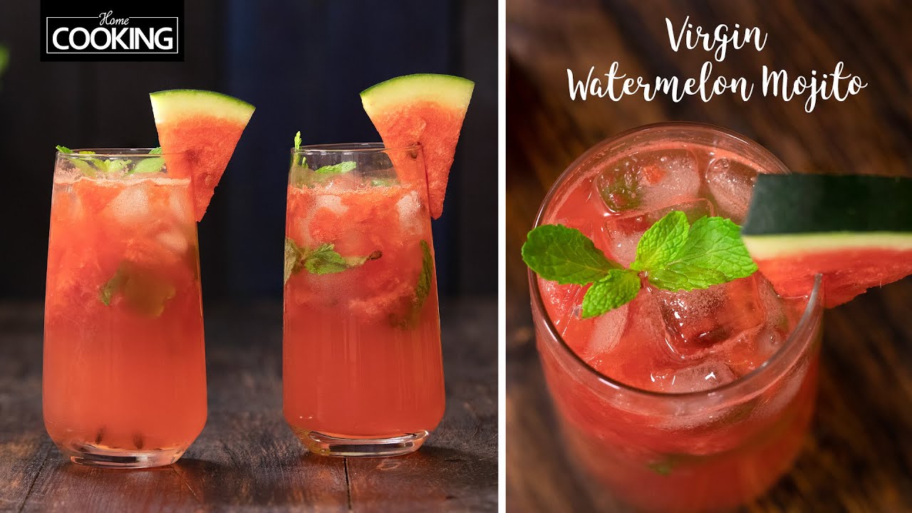 Refreshing Watermelon Mojito | Watermelon Mojito Mocktail | Mocktail Recipe | Summer Drinks