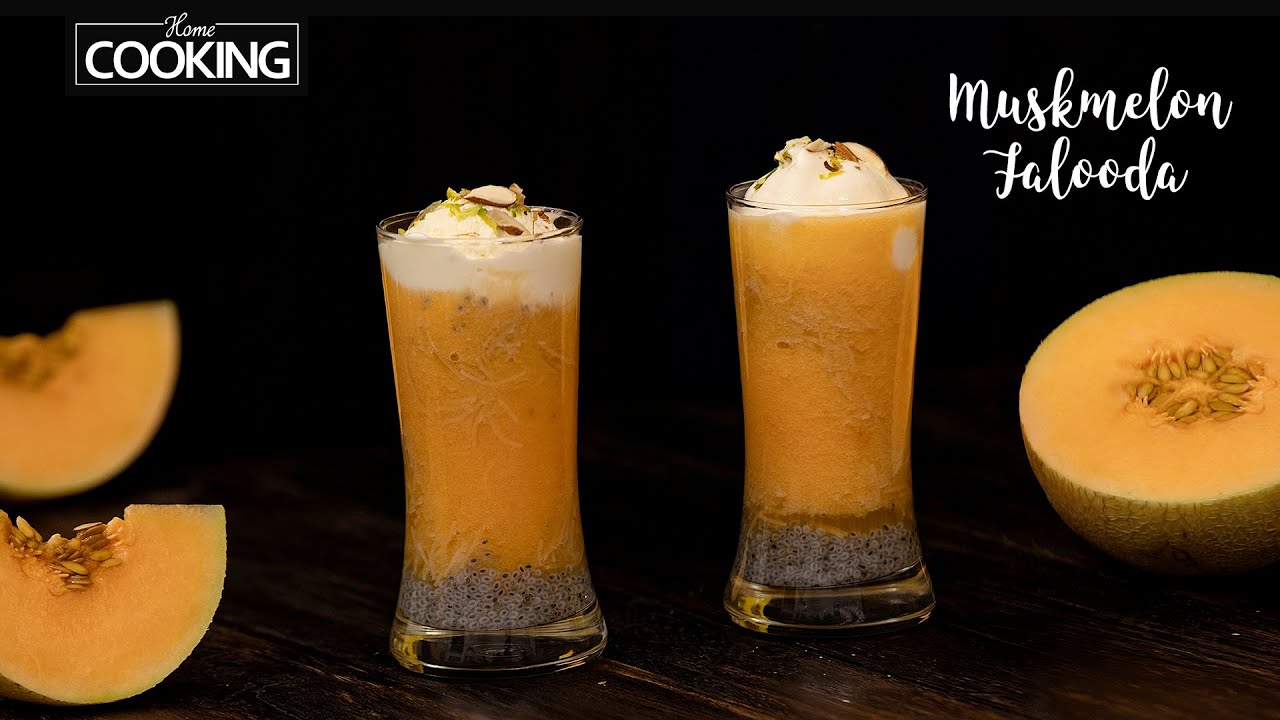 Muskmelon Juice | Muskmelon Falooda | Summer Drinks | Homemade Falooda Recipe | Muskmelon Recipe