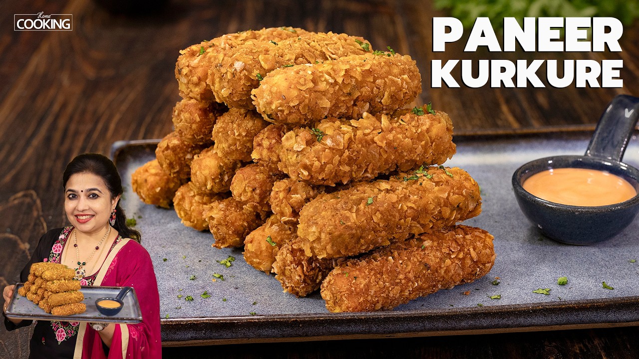 Crispy Paneer Kurkure | Quick & Easy Paneer Snack Recipe | Finger Food
