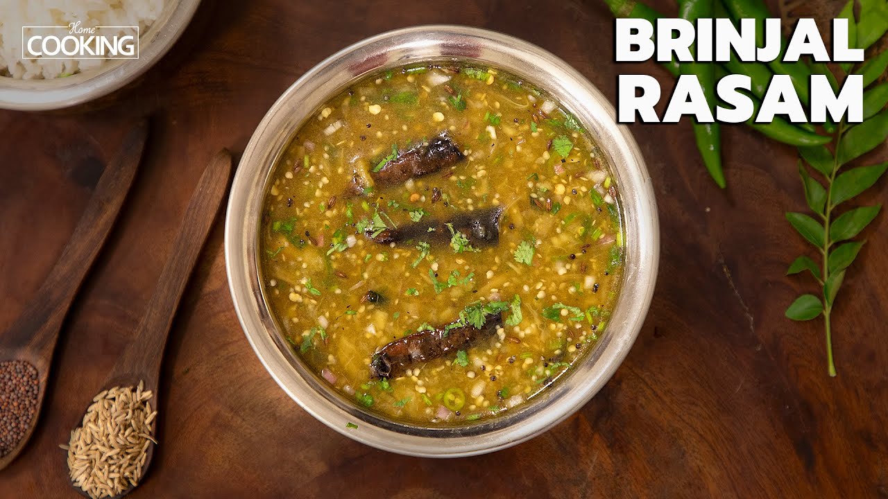 Brinjal Rasam | Raw Rasam Recipe | Lunch Recipes | Baingan Recipes | Brinjal Kadayal