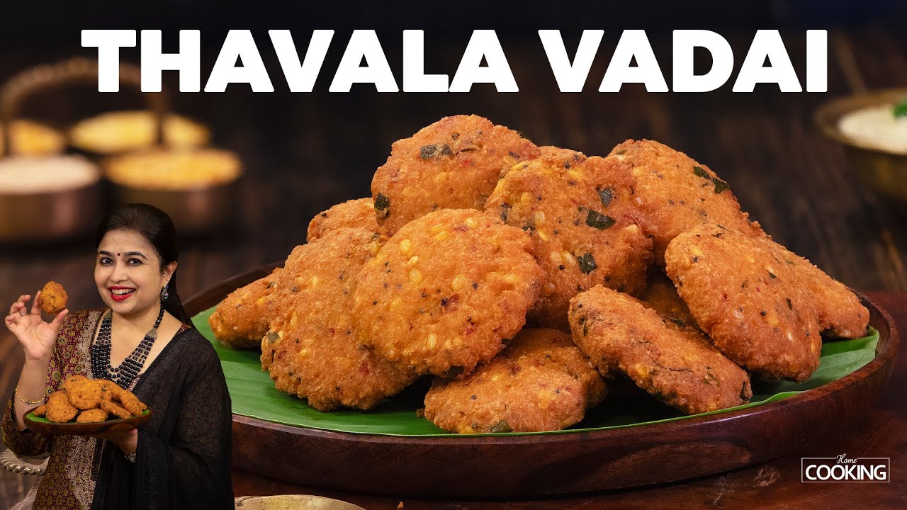 Thavala Vadai | Crispy Dal Vada Recipe | Evening Snacks Recipes | Tea Time Snacks