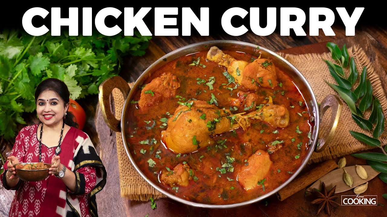 Chicken Curry | Easy Chicken Recipe | Side dish for Rice & Idli Dosa | Chicken Curry Village Style