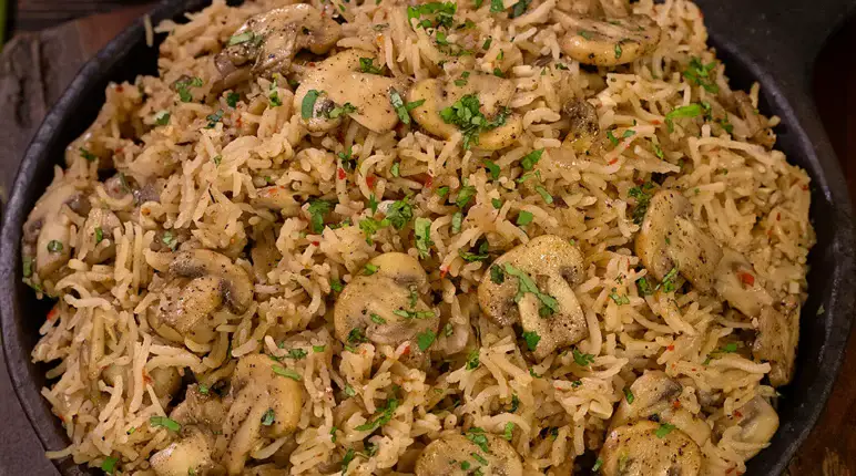 Herbed Mushroom Rice 4 Herbed Mushroom Rice