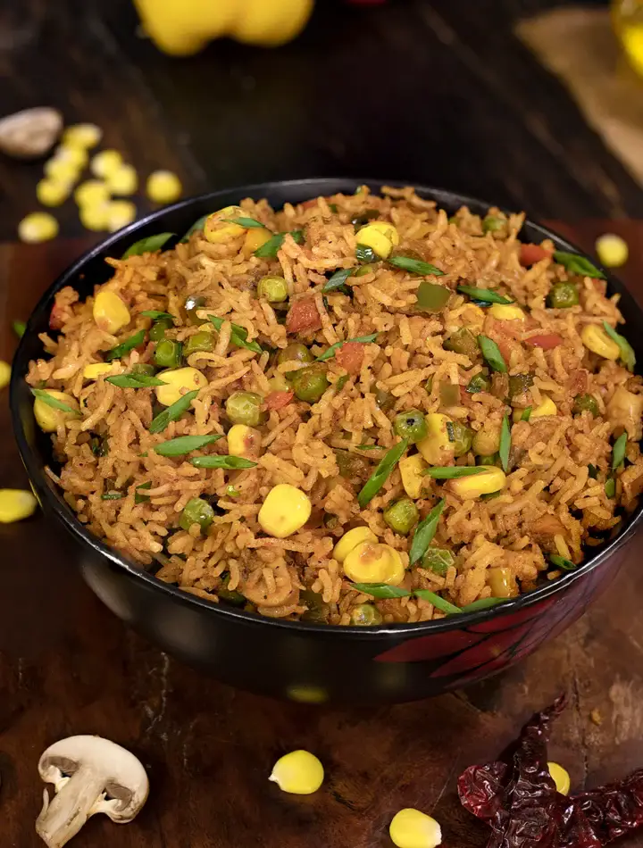 Veg Malaysian Fried Rice (Nasi Goreng Kampung) 1 Malaysian Veg Fried Rice
