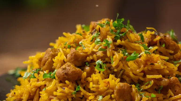 Soya Chunks Pulao 3 Soya Chunks Pulao