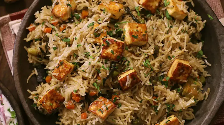 Paneer Pulao 10 Paneer Pulao