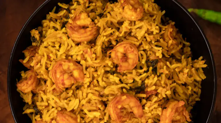 Prawn Biryani 9 Prawn briyani