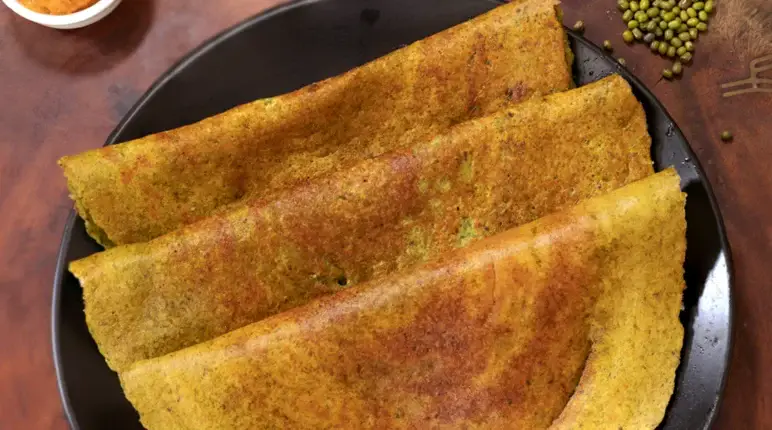 Green Gram Dosa 2 Sprouted Green Gram Dosa
