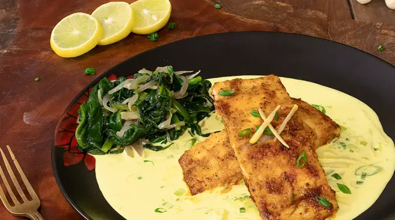 Fish Fillet With Coconut Cream Sauce
