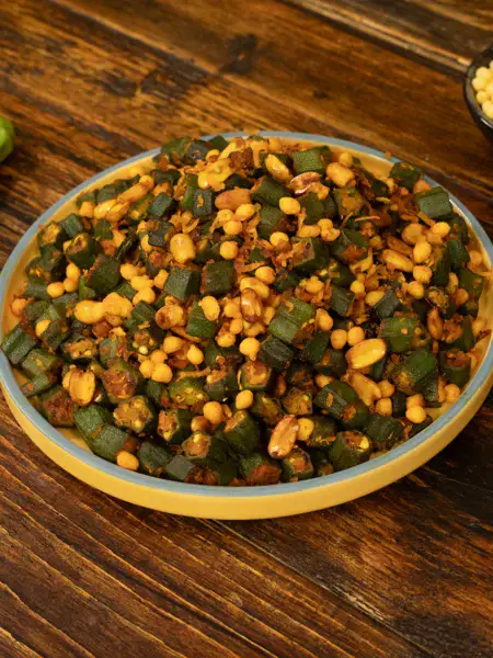 Bhindi Boondi fry