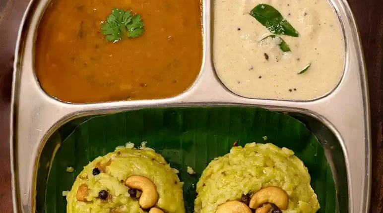 coriander pongal