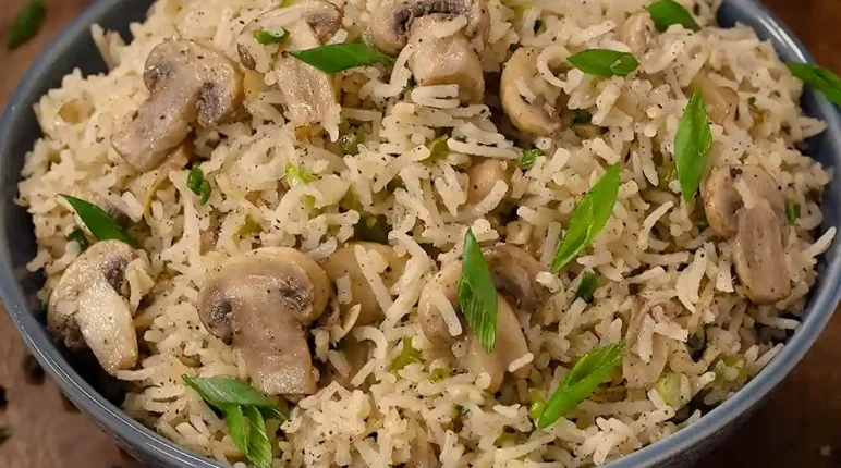 Garlic Mushroom Fried Rice 3 Garlic Mushroom fried Rice