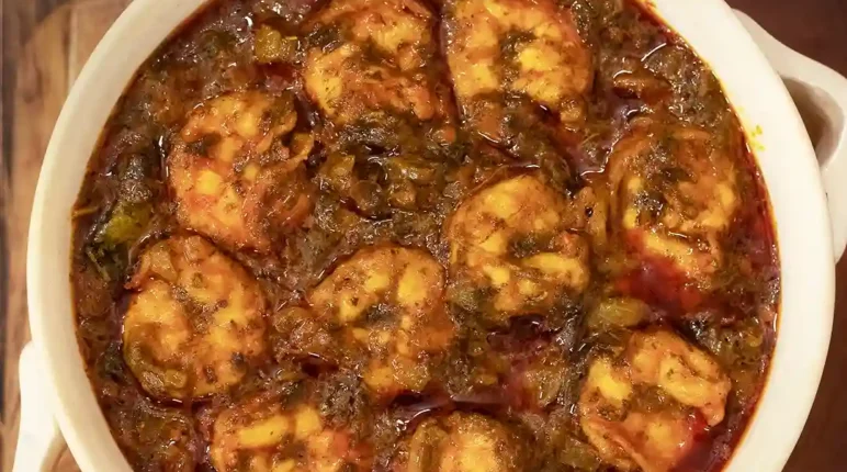 Gongura Prawns 4 Gongura Prawns