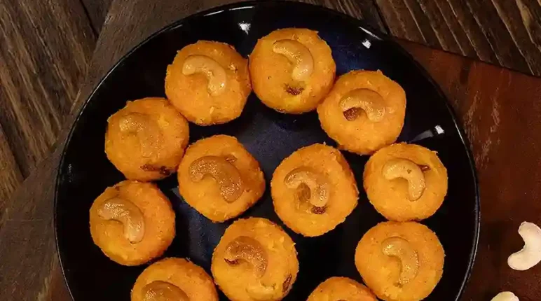 Carrot Ladoo 6 carrot ladoo